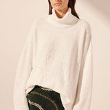 SHONA JOY - Vaiana Roll Neck Jumper - Ivory