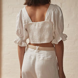 SANCIA - The Lola Top - Vintage White