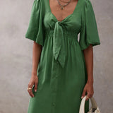 SANCIA - The Cerie Dress - Bottle Green