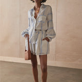 SANCIA - Tia Short - Cloud Stripe