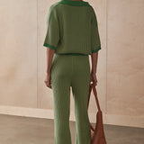 SANCIA - The Ceilia Knit Pant - Matcha