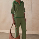 SANCIA - The Serin Knit Top - Matcha