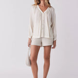 ESMAEE - Panoramic Blouse - Vanilla