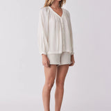ESMAEE - Panoramic Blouse - Vanilla