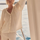 ESMAEE - Panoramic Blouse - Vanilla