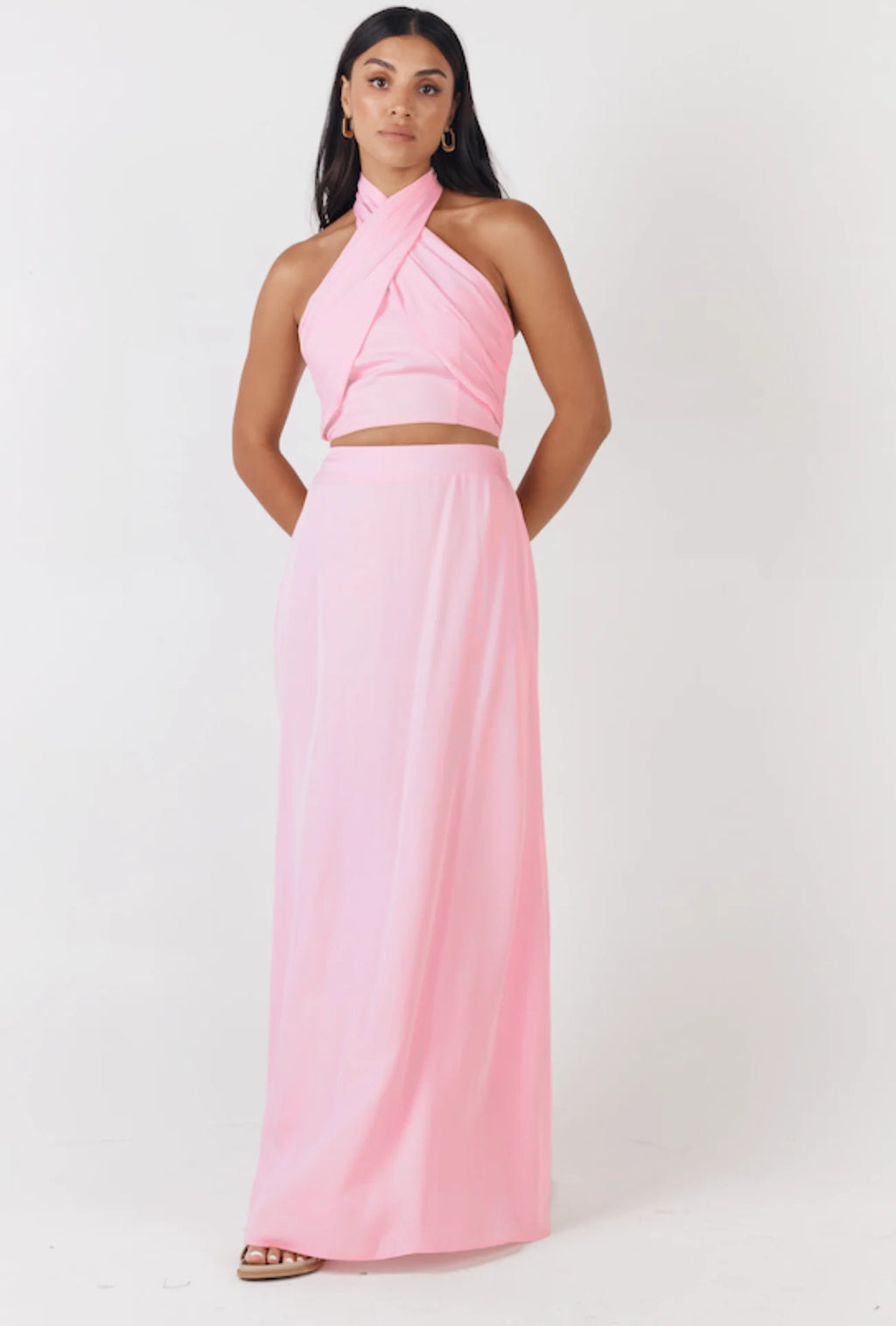 Girl and the Sun - Paradise Maxi Skirt - Pastel Pink