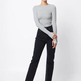 MOSSMAN - The Brooklyn Top - Grey Marle