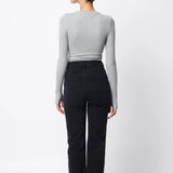 MOSSMAN - The Brooklyn Top - Grey Marle
