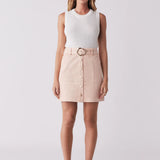 ESMAEE - Cruising Denim Skirt - Soft Coral