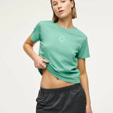 P.E NATION - Sportive Short Sleeve Tee - Washed Evergreen
