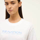 P.E NATION - Aero SS Tee - White / Cornflower Blue