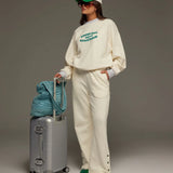 ARAMINTA JAMES - Snap Hem Trackpant - Coconut