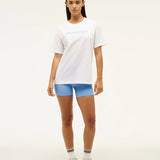P.E NATION - Aero SS Tee - White / Cornflower Blue