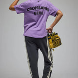 ARAMINTA JAMES - Croissants Bebe Tee - Washed Violet