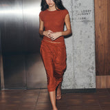 ROWIE - Galo Daisy Lace Tee - Burgundy