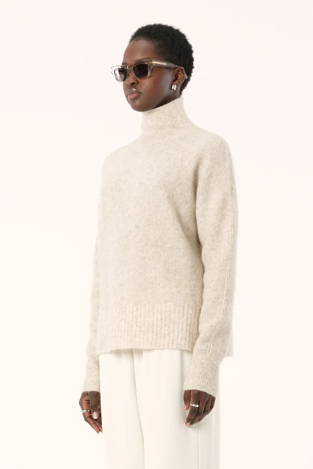 ELKA COLLECTIVE - Asta Knit - White Marle
