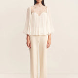 SHONA JOY - Emory Lace Blouse - Ivory