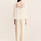 SHONA JOY - Emory Lace Blouse - Ivory