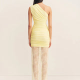 SHONA JOY - Martine Lace Gathered Maxi Dress - Sherbet Yellow