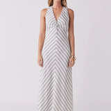 ESMAEE - Nautical Stripe Dress - Indigo / White Stripe