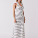 ESMAEE - Nautical Stripe Dress - Indigo / White Stripe