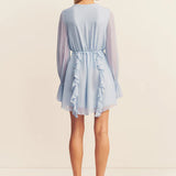 SHONA JOY - Emory Ruffle Mini Dress - Arcadian Blue