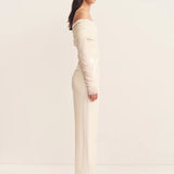SHONA JOY - Adri Tuxedo Side Panel Pant - Rice