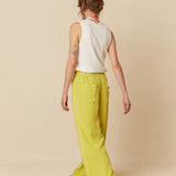 INDI & COLD - Maxi Wide Leg Pants - Pistachio