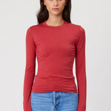 REMAIN - Alba Long Sleeve Tee - Brick