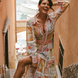 PALM NOOSA - Aria Dress - Siesta Tile