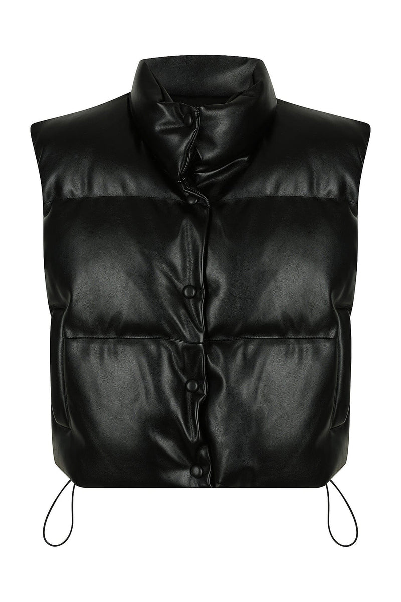 Toast Society - Atlas Vegan Leather Vest - Black