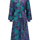 SPELL - Boheme Button Through Midi Dress - Baltic
