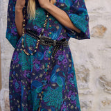 SPELL - Boheme Button Through Midi Dress - Baltic