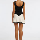 BÜBISH - Kendall Knit Mini Dress - Black / White