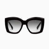 VALLEY EYEWEAR - Coltrane - Gloss Black w. Gold Metal Trim / Black Lens