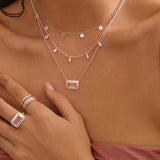 MURKANI - Celestial Rose - Rose Quartz Pendant Necklace | Silver