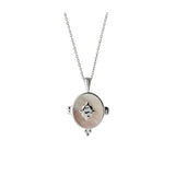 MURKANI - Oval Mother Of Pearl Necklace | Silver