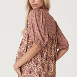 SPELL - Chateau Short Sleeve Blouse - Grape