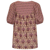 SPELL - Chateau Short Sleeve Blouse - Grape