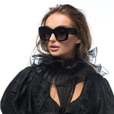 VALLEY EYEWEAR - Coltrane - Gloss Black w. Gold Metal Trim / Black Lens