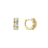 FAIRLEY - Blue Topaz Huggies