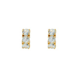 FAIRLEY - Blue Topaz Huggies