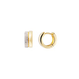 FAIRLEY - Two-Tone Pave Huggies