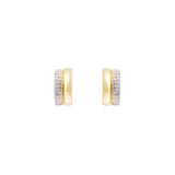 FAIRLEY - Two-Tone Pave Huggies