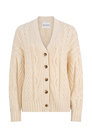 MAXTED - Cable Cardigan - Ivory