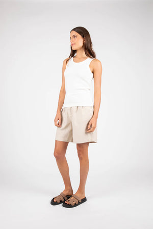 Marlow - Step Up Tank - White