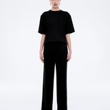 ENA PELLY - Alessa Relaxed Soft Jersey Tee - Black