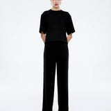 ENA PELLY - Alessa Relaxed Soft Jersey Tee - Black