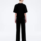 ENA PELLY - Alessa Relaxed Soft Jersey Tee - Black