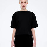 ENA PELLY - Alessa Relaxed Soft Jersey Tee - Black